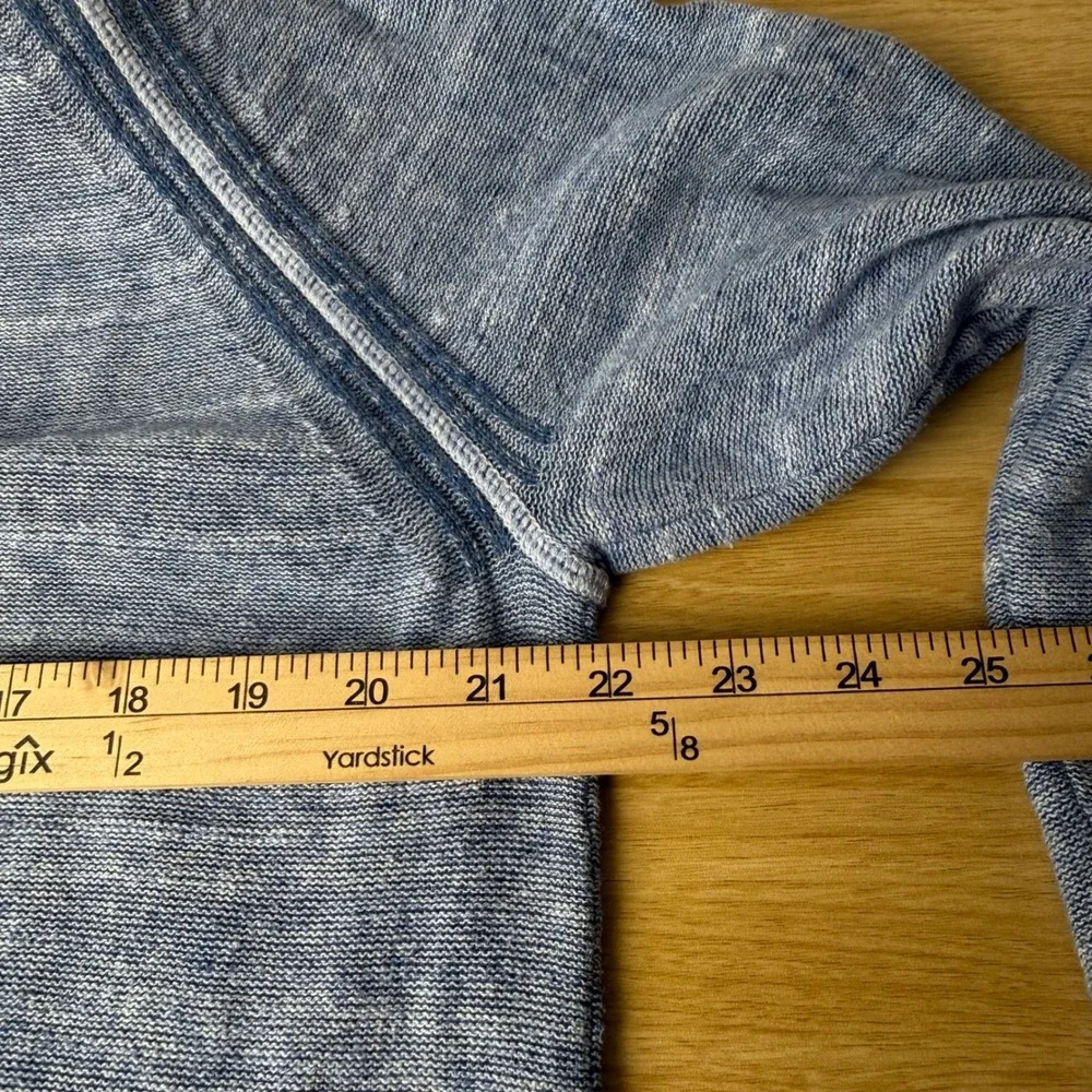 Tommy Bahama Reversible 1/4 Zip Raglan Pullover Sweater Mens L Blue Nautical - Picture 5 of 13